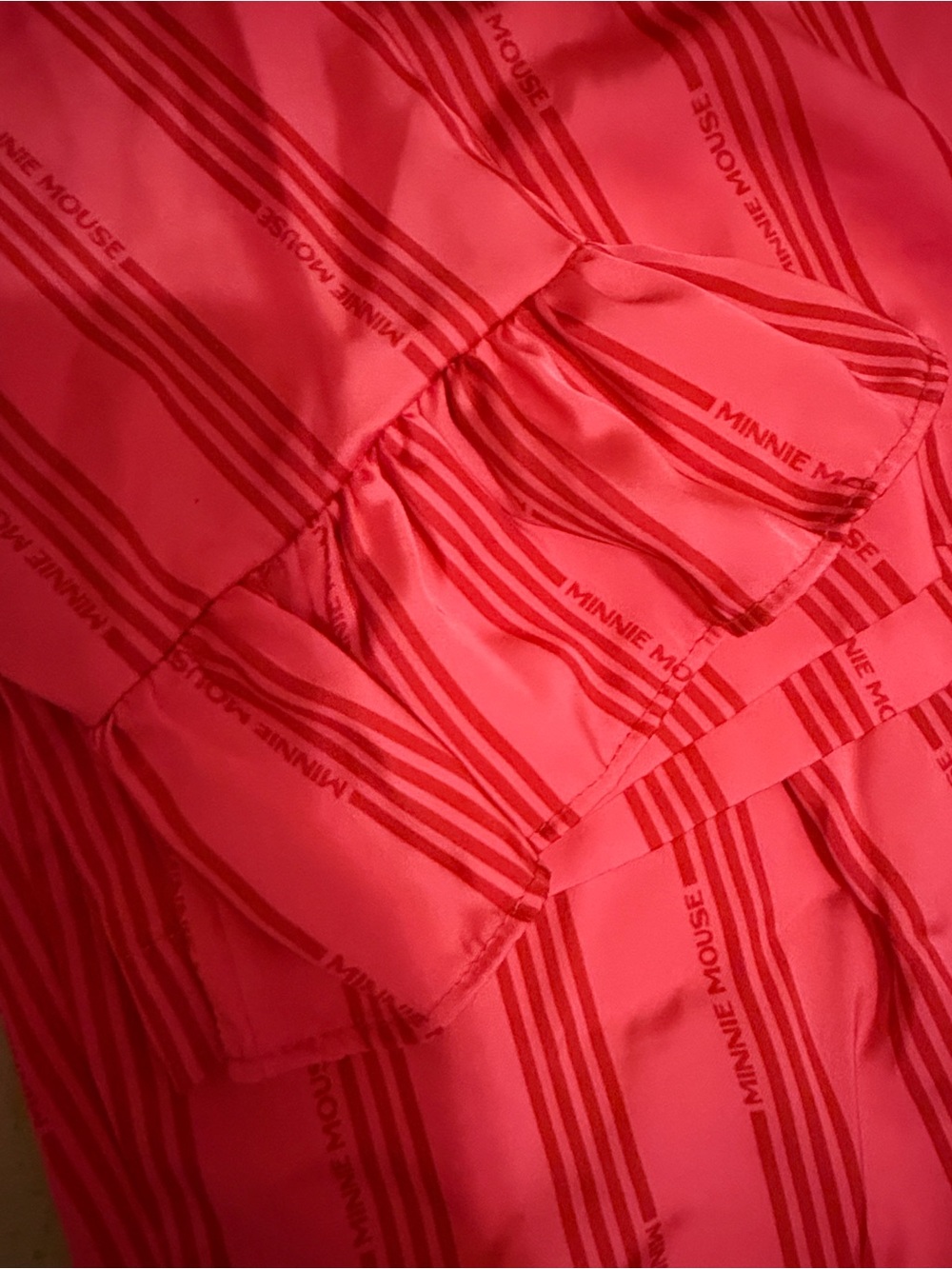 Disney Hot Pink Striped Ruffle Pajama Set - Picture 5 of 14